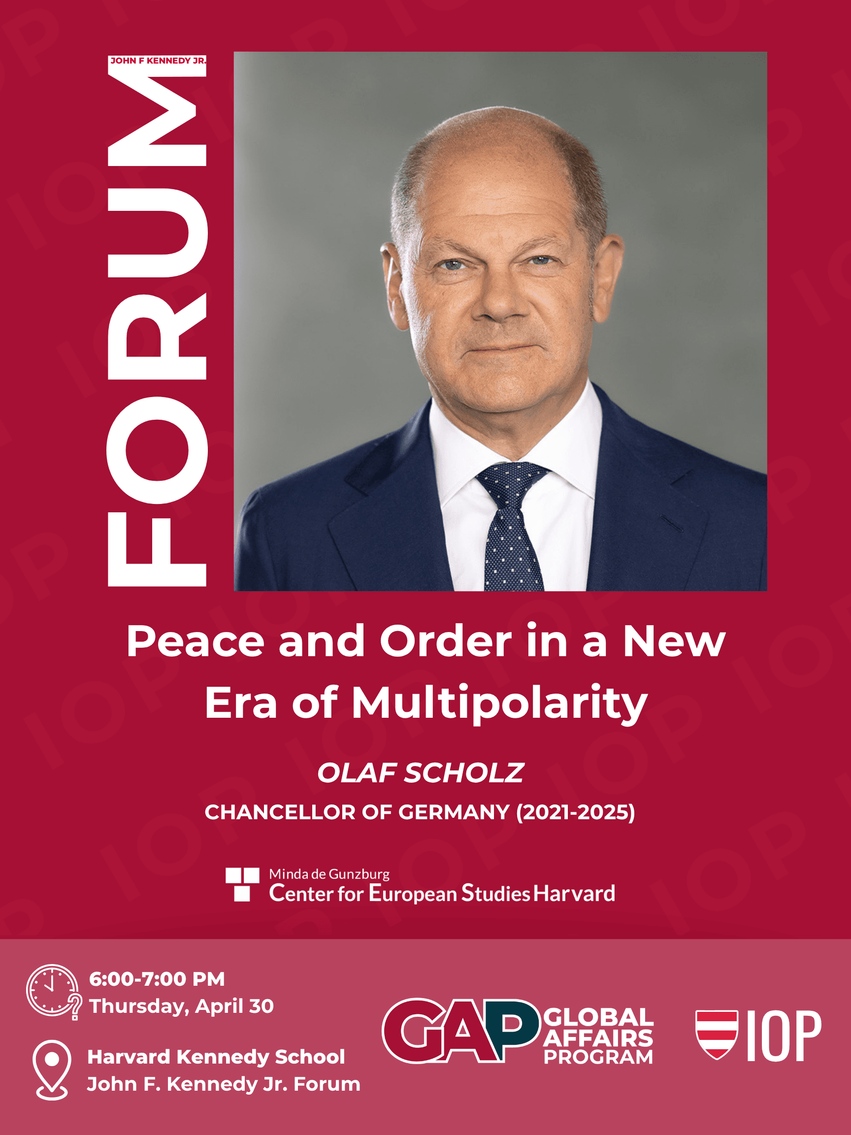 Peace and Order in a New Era of Multipolarity — event poster