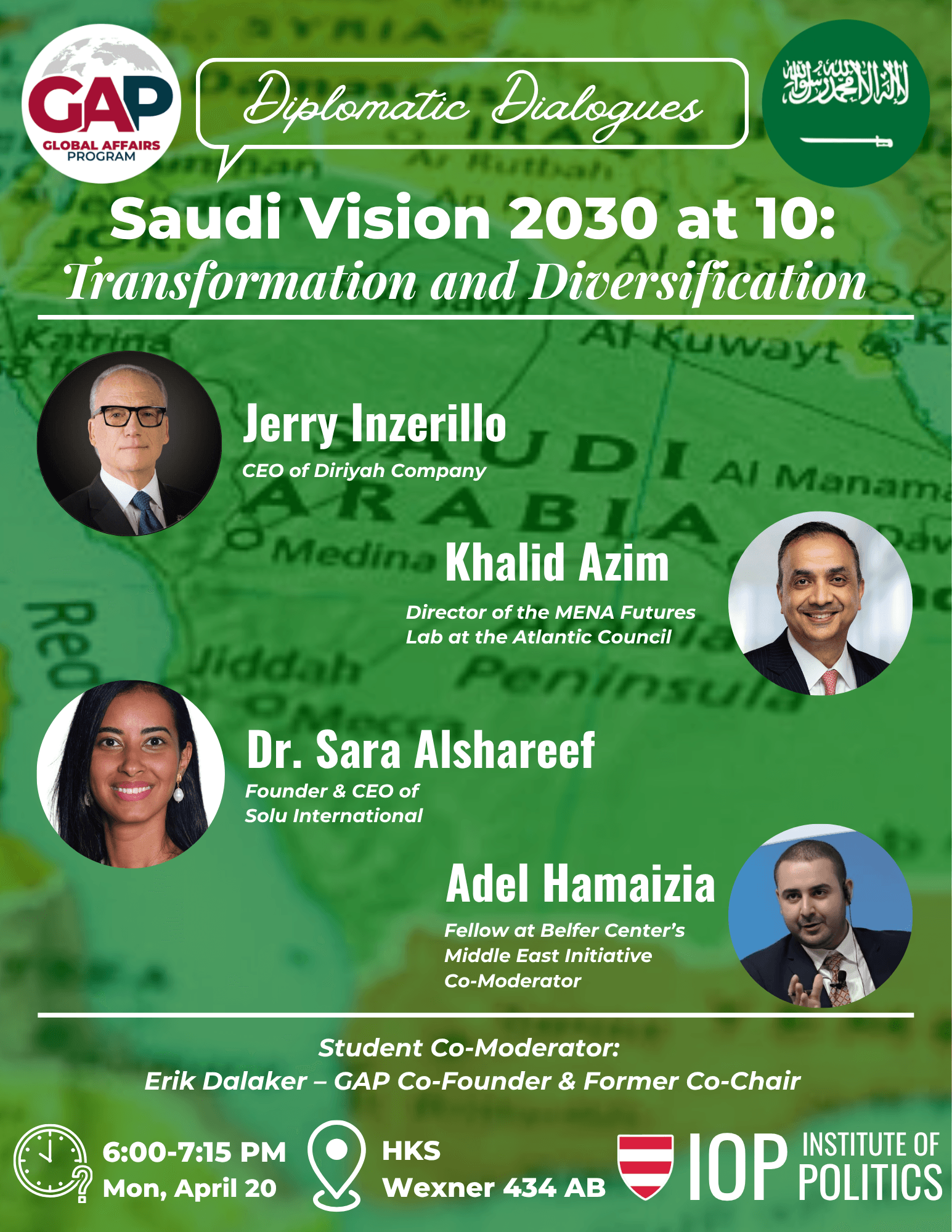 Saudi Vision 2030 at 10 — event poster
