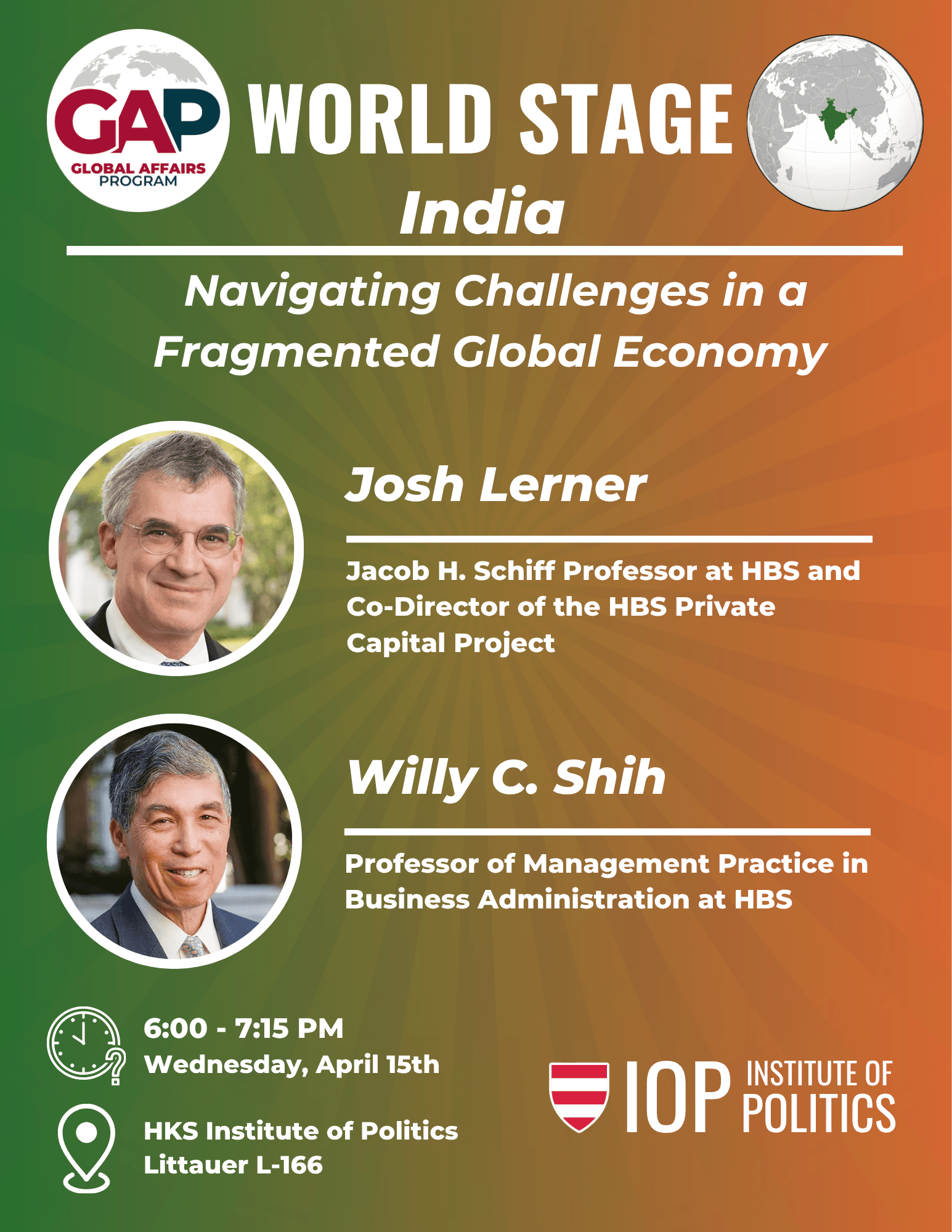 India: Navigating a Fragmented Global Economy — event poster